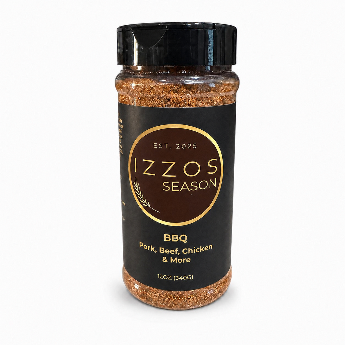 Izzo's Season BBQ Rub 12 oz bottle product shot